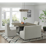 Jemma Upholstered Side Chair in Beige Linen (2 Per Carton)