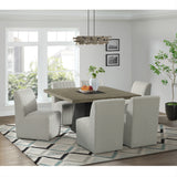 Jemma Standard Height Dining Set in Grey-Square Table and Four Chairs