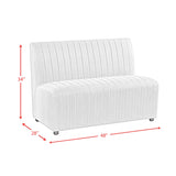 Jemma Upholstered Bench in Beige Linen