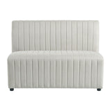 Jemma Upholstered Bench in Beige Linen