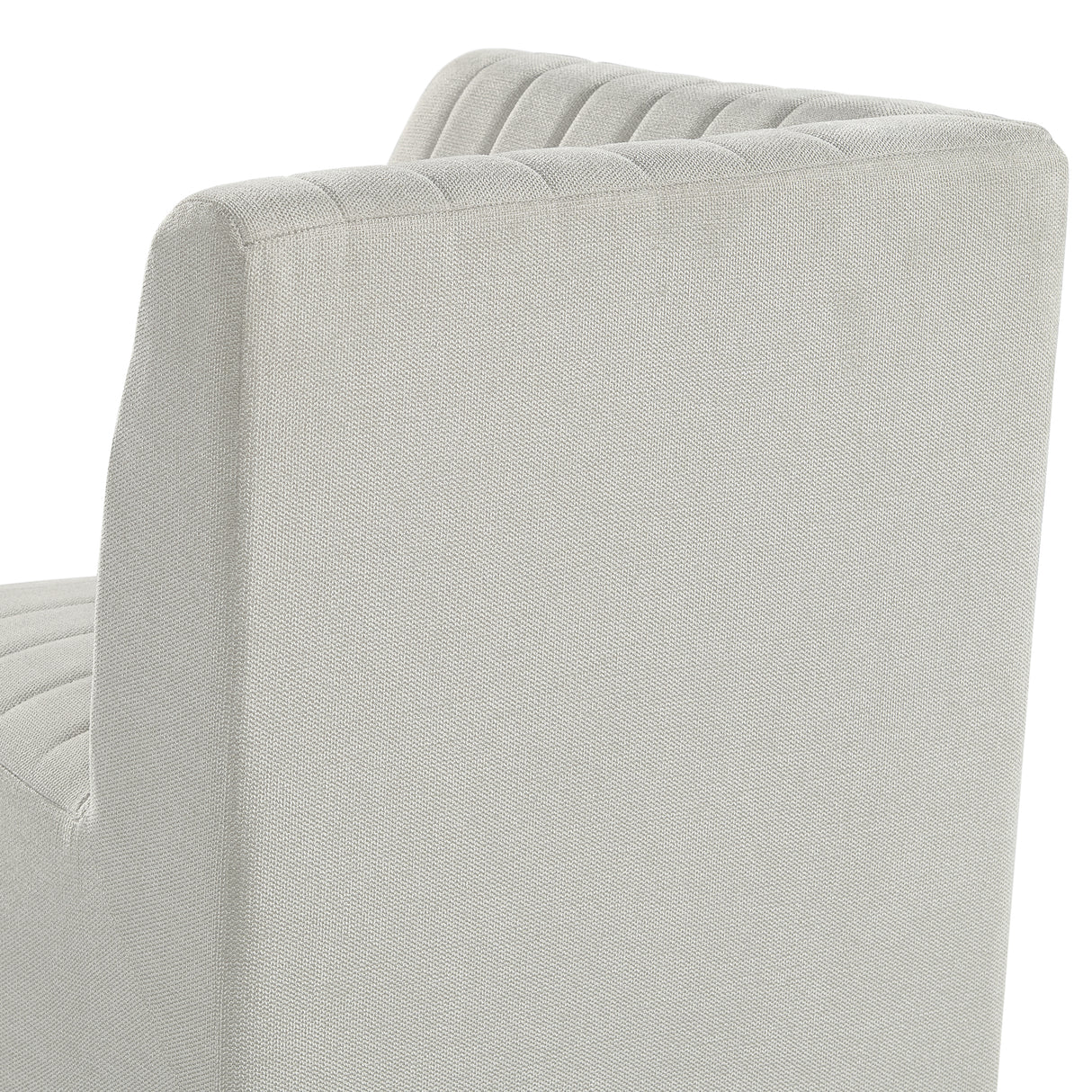 Jemma Upholstered Corner Chair in Beige Linen