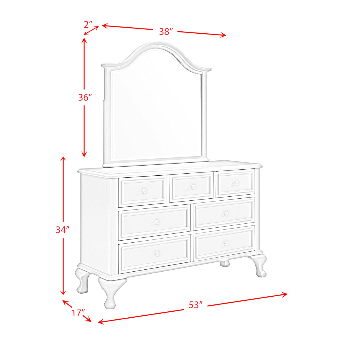 Jesse Dresser & Mirror Set