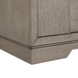 Kelis 3-Drawer Nightstand with USB in Grey