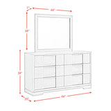 Kelis Panel Bedroom Set with LED