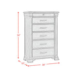 Kings Court 6-Drawer Chest in Grey