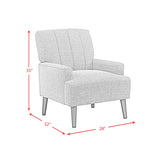 Kiwi Chair with Channel Back in Palmer Grey