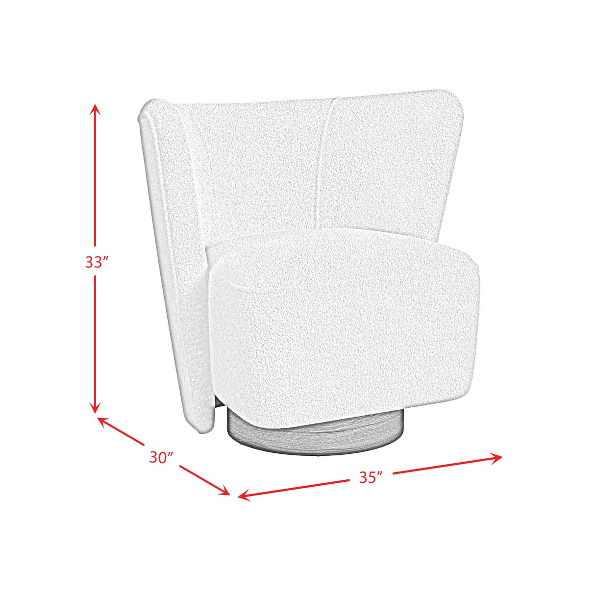 Kuga Swivel Chair in Ching Sand