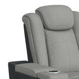 Lantana 3PC Living Room Set in Rocky Cement/Charcoal-Sofa, Loveseat & Recliner