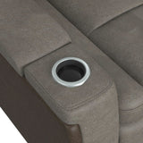 Lantana 3PC Living Room Set in Rocky Grey/Brown-Sofa, Loveseat & Recliner