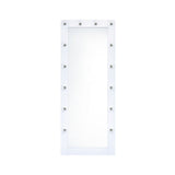 Lindy Floor Mirror with Lights in White