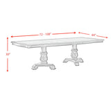 Madison Park Standard Height Dining Set in Walnut-Table and Four Chairs