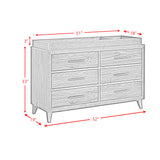 Malia Dresser and Topper in Walnut