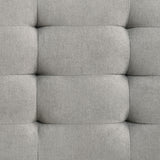Malibu Bench with Grey Fabric in Walnut