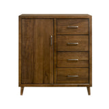 Malibu 4-Drawer Chest in Walnut