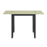 Martin 3 pc Drop Leaf Dining Set (Black Base)