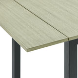 Martin 3 pc Drop Leaf Dining Set (Black Base)