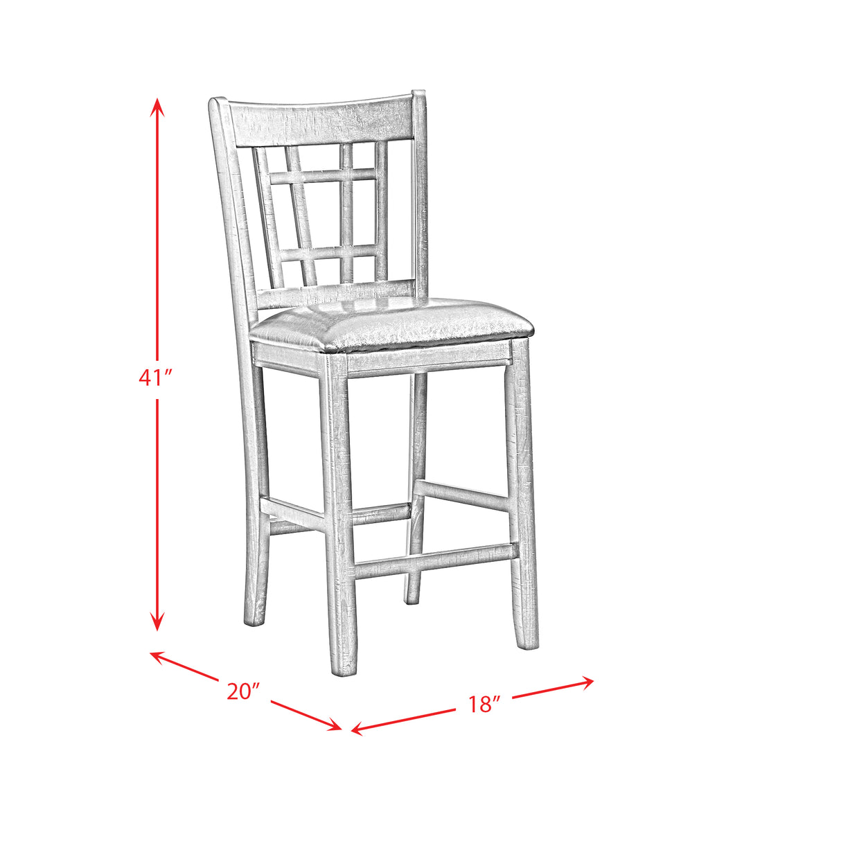Max Pub 5PC Dining Set-Table and Four Chairs