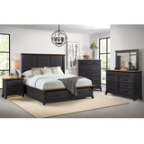 Montrose Dresser and Mirror Set in Espresso & Brown