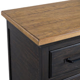 Montrose Dresser and Mirror Set in Espresso & Brown