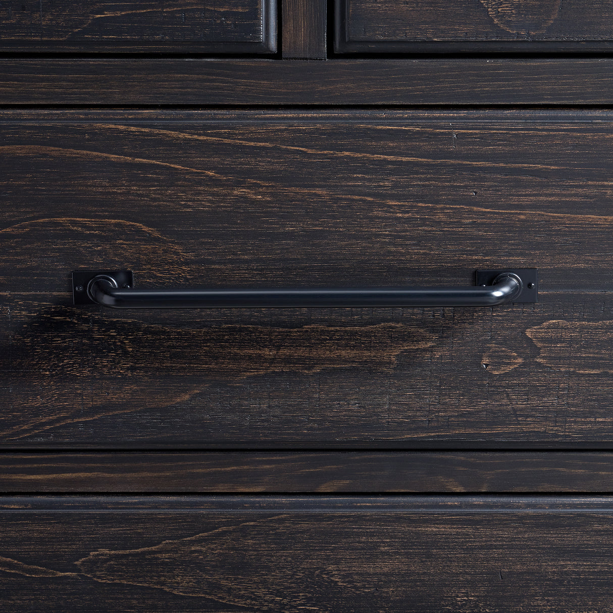 Montrose Dresser and Mirror Set in Espresso & Brown