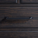 Montrose Dresser and Mirror Set in Espresso & Brown