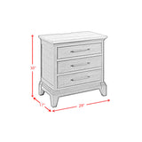 Montrose Nightstand with Charger & Sensor Light in Espresso & Brown