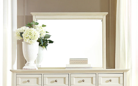 NRLWT5560 Landscape Mirror - White Linen