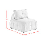 Nahla Modular Chair in Marine Rose