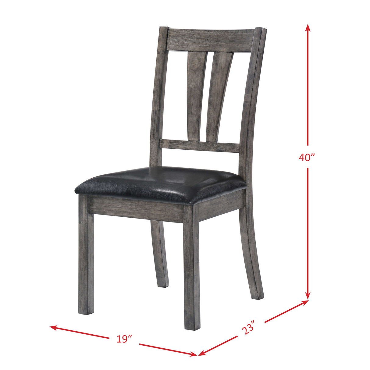 Nathan Fan Back Chair W/Pu Seat (2 Per Pack)