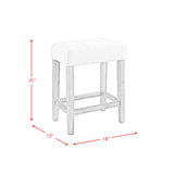 Oak Lawn Grey Bar Table Single Pack (Table + 3 Tan Fabric Stools)