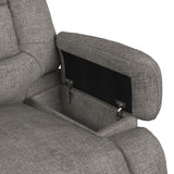 Odessa P3 Recliner W/Heat Massage, zero gravity, memory foam in Amount Grey