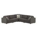Options One Corner in Palmer Plus Ash with 1 Pillow 20"ÔøΩ