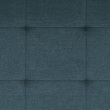 Options One 8PC Living Room Set in Palmer Plus Teal with Media Console