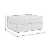 Options One Storage Ottoman in Palmer Plus Teal