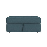 Options One Storage Ottoman in Palmer Plus Teal