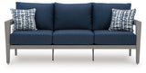 Gali Outdoor Sofa/Chairs/Table Set (Set of 4)