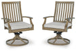 Rainier Ranch Outdoor Swivel Chair with Cushion (Set of 2) image