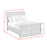 Park Ridge Sleigh Storage Bedroom Set