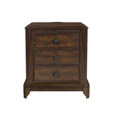 Phillipe 2-Drawer Cabinet with USB in Cherry