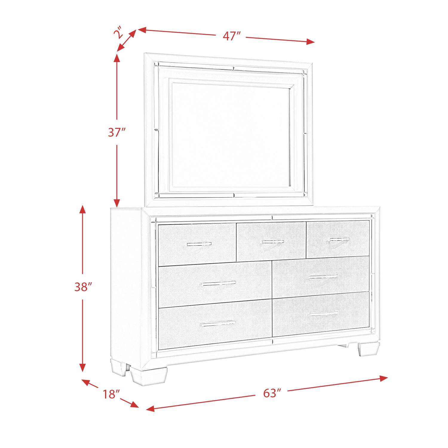 Platinum Platform Storage Bedroom Set