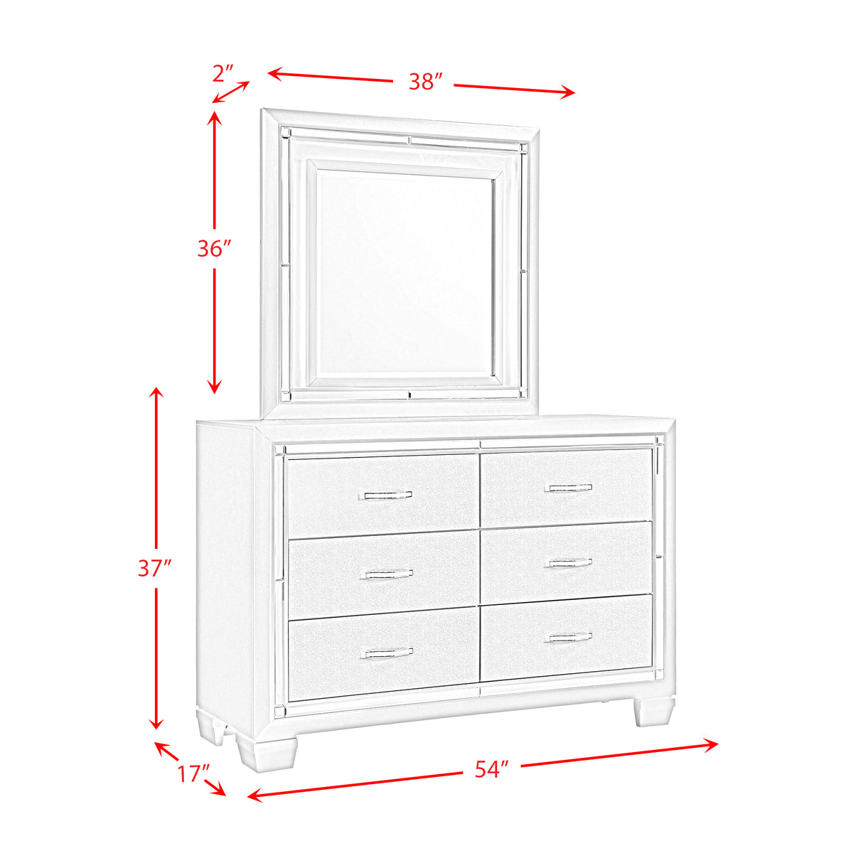 PLATINUM YOUTH PLATFORM BEDROOM SET