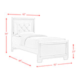 PLATINUM YOUTH PLATFORM BEDROOM SET