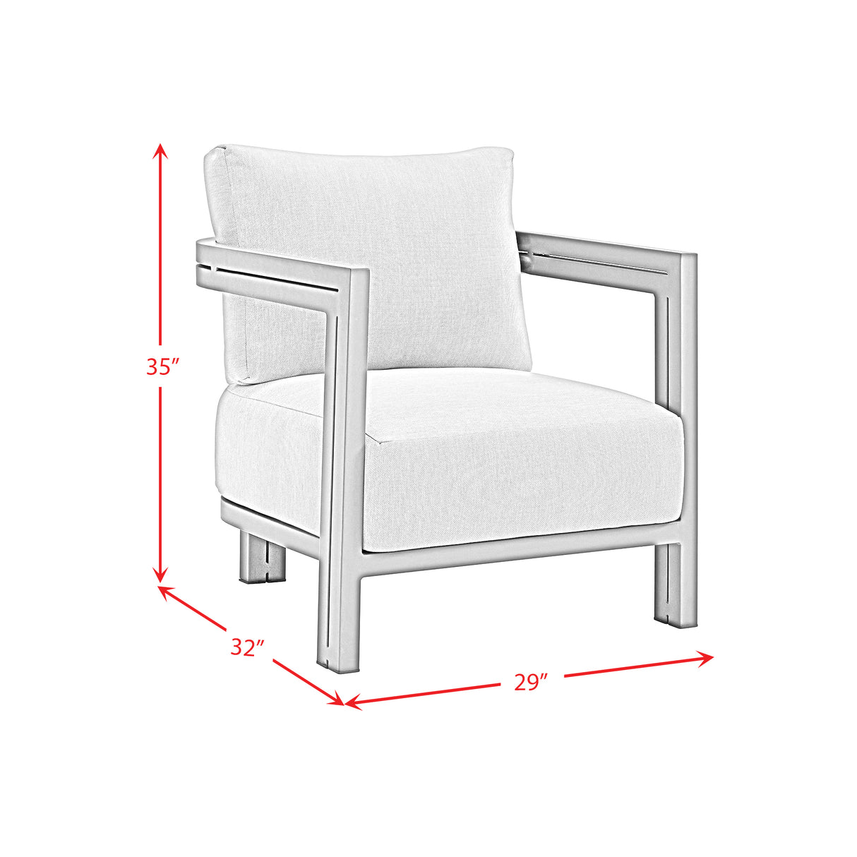 Playa Chair - Dark Grey and Olefin Beige (2 Per Carton)