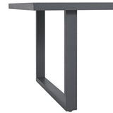 Playa Standard Height Dining Set in Dark Grey-Table and Four Chairs