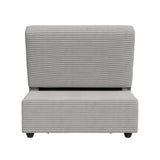Pluto Chair with kidney pillow, Klik Klak and Pop up in Coronado Grey