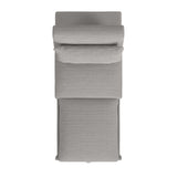 Pluto Chair with kidney pillow, Klik Klak and Pop up in Coronado Grey