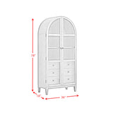 Portico Display Cabinet in Brown Oak