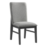 Portland Standard Height Dining Set in Black-Rectangular Table and Four Chairs