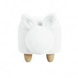 Rabbit Storage Stool in White