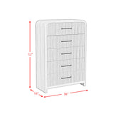 Ridgemont 5-Drawer Chest in Natural